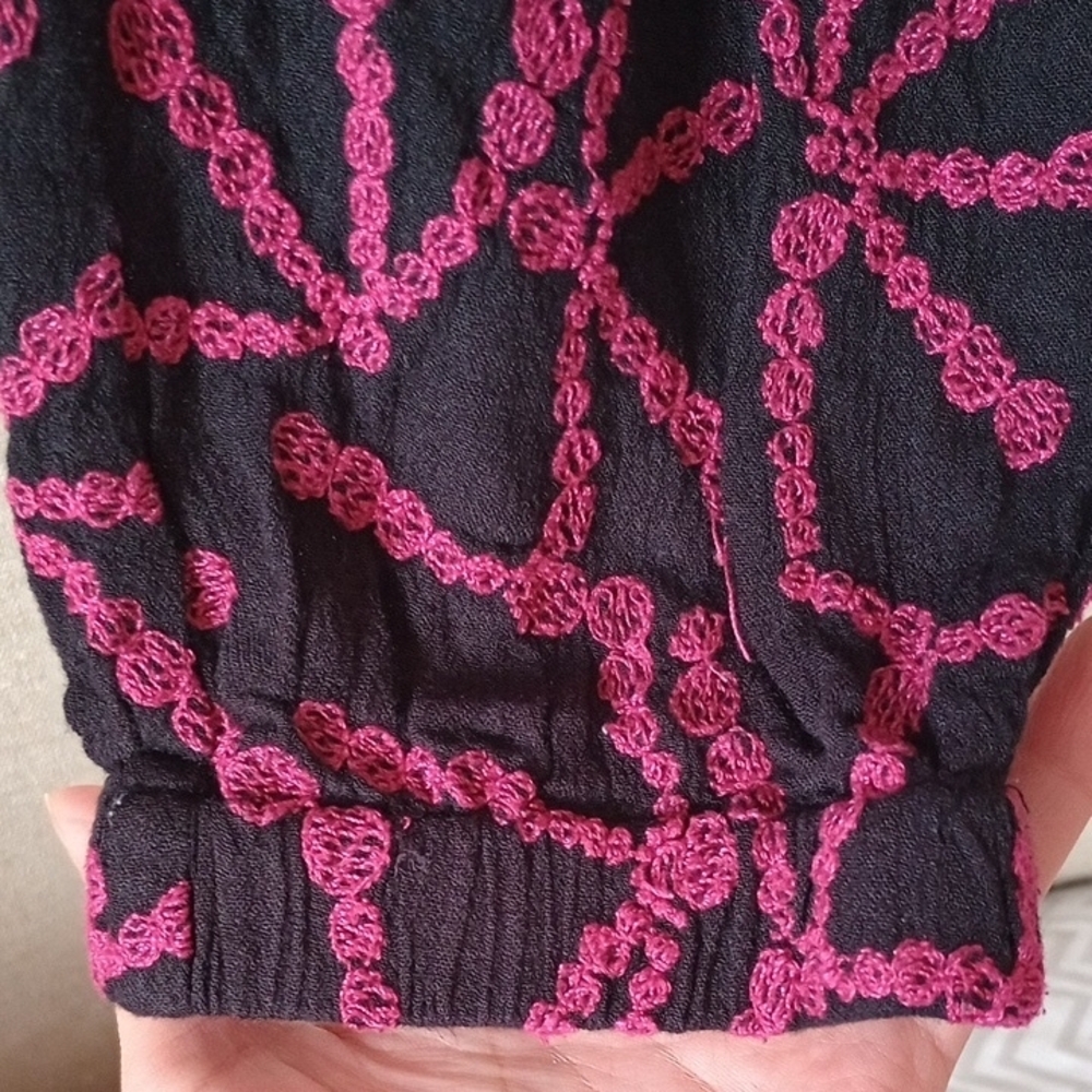 Free People Ankle Jeans with‎ Pink Pattern - Picture 5 of 11